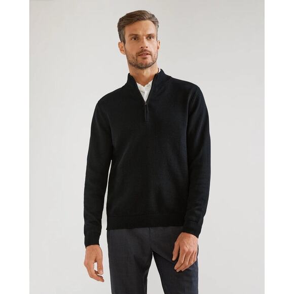 RHÔNE Commuter 1/4 Zip Sweater Navy Blue Men’s 
Size XXL - Picture 4 of 11